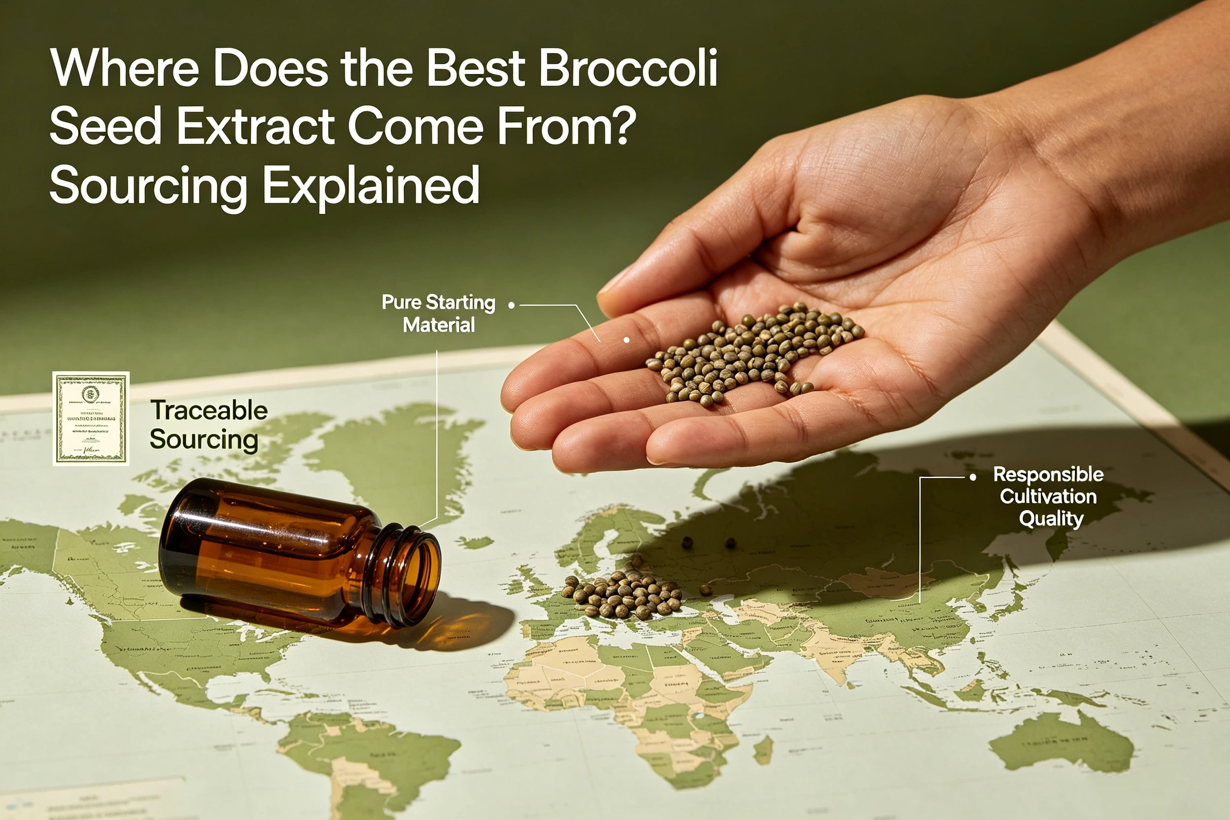Qhov zoo tshaj plaws Broccoli Seed Extract tuaj qhov twg? Kev piav qhia